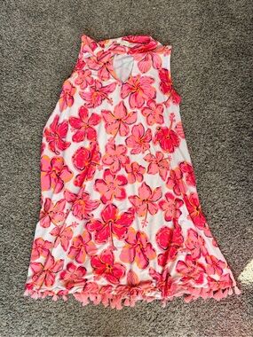 Simply Southern Hibiscus Tassel Sundress